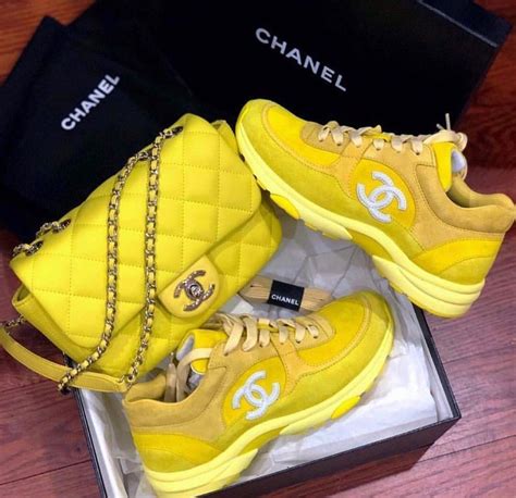 chanel yellow shoes